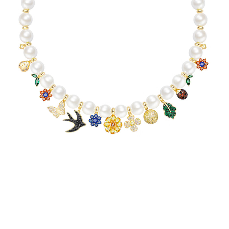 何方珠宝 纯银珍珠项链