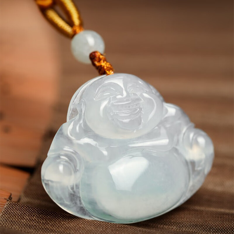 七彩云南 翡翠佛公玉坠