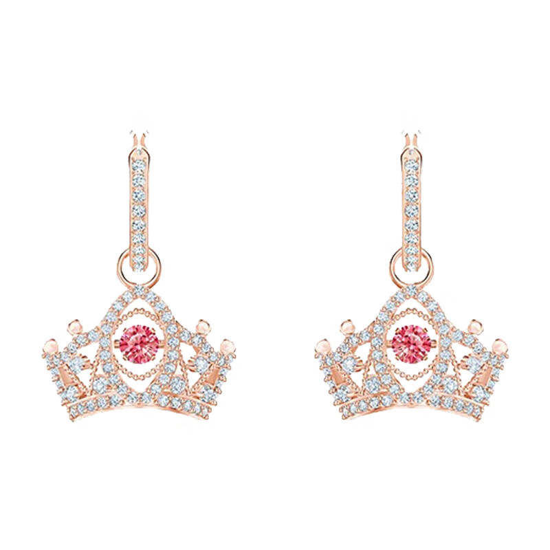 施华洛世奇 镀金皇冠耳饰