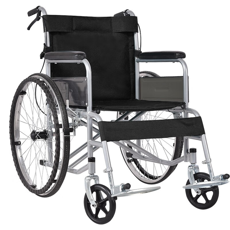 揽康 黑色弹力布轮椅