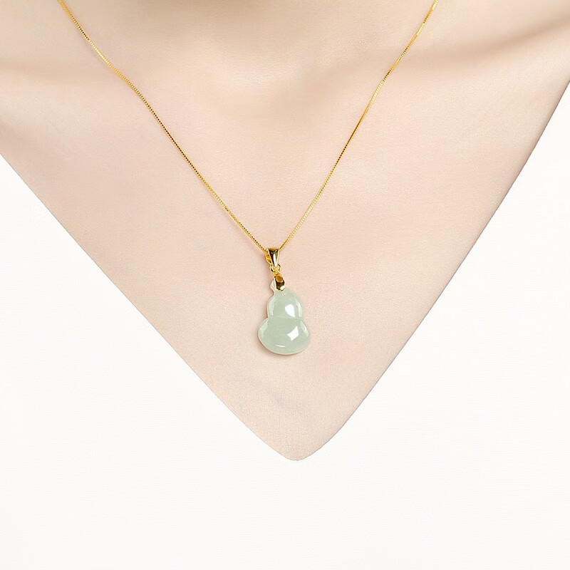 凤禧珠宝冰糯种葫芦翡翠吊坠