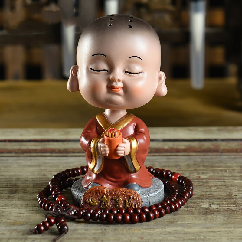 康车宝 摇头弥勒佛像摆件