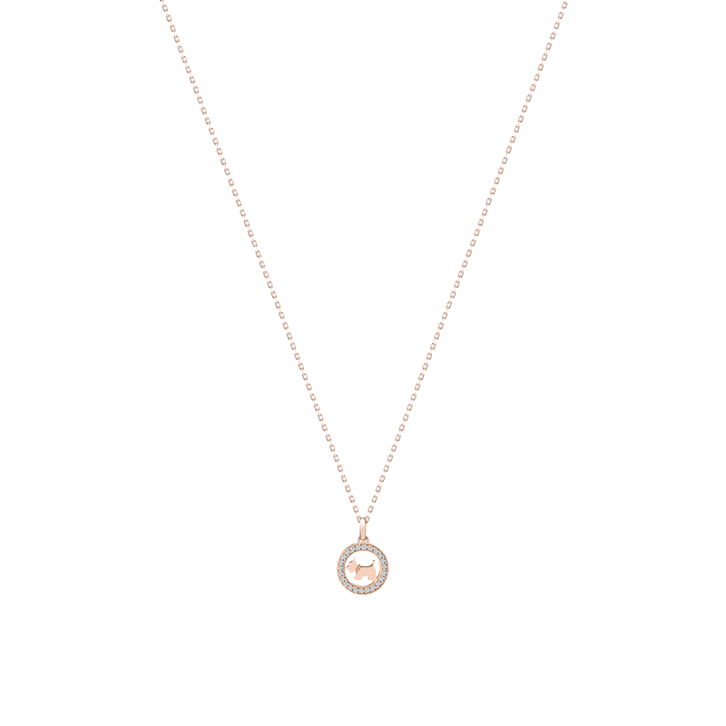 AGATHA 圆形字母 项链