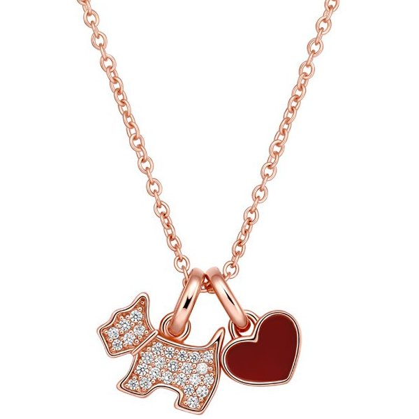 AGATHA爱心小狗项链