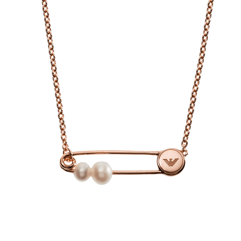 阿玛尼 创意个性别针 项链