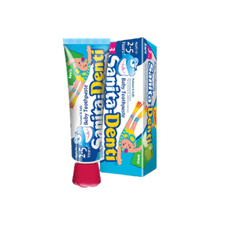 莎卡 韩国进口苹果味婴幼儿牙膏
