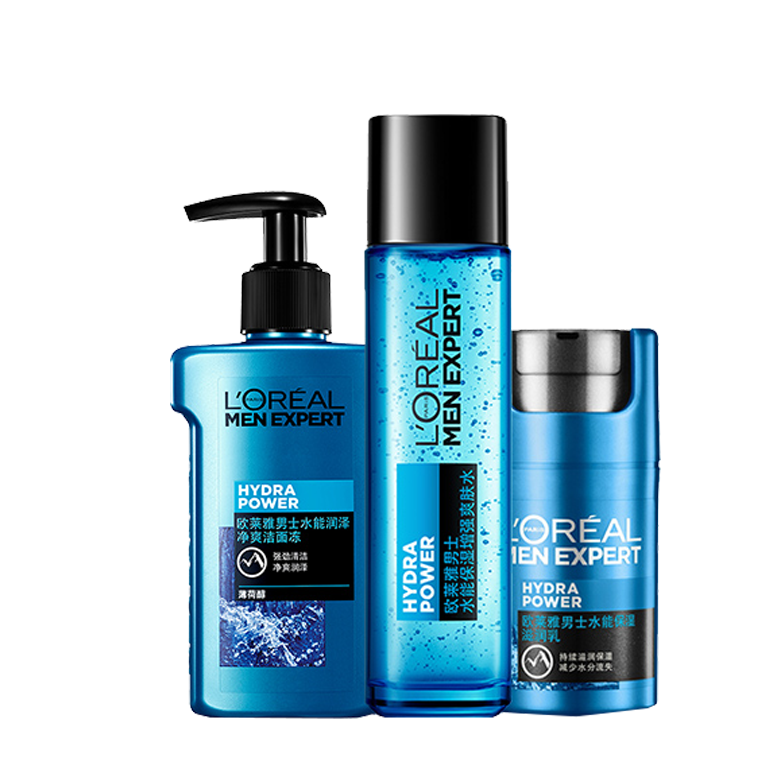 欧莱雅 男士水能增强保湿套装