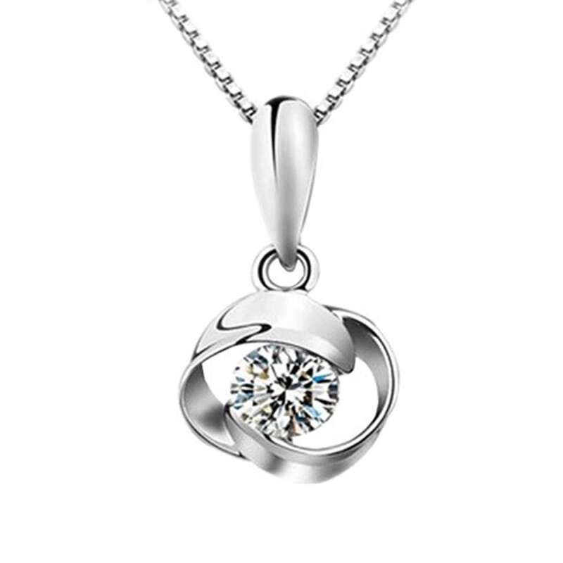 槿目 铂金四叶草项链