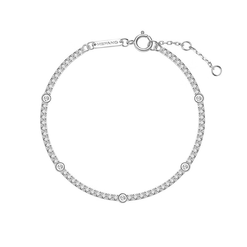 HEFANG 丝带银色 手链