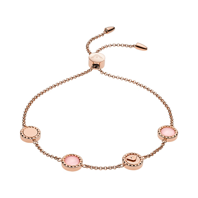 阿玛尼圆牌彩色宝石手链