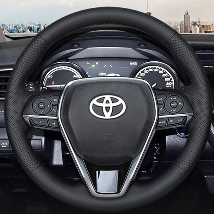 淄客 真皮耐磨 方向盘套