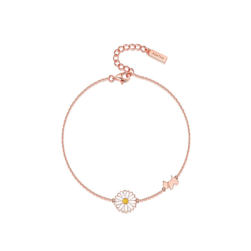 AGATHA 银质小雏菊手链