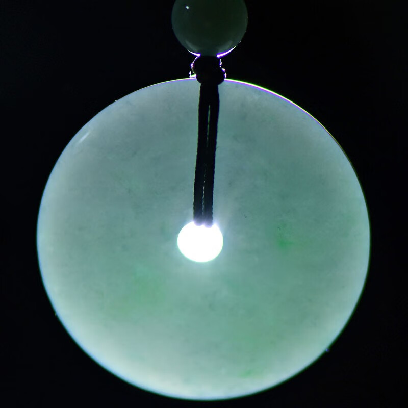 可玉可求 平安扣翡翠吊坠