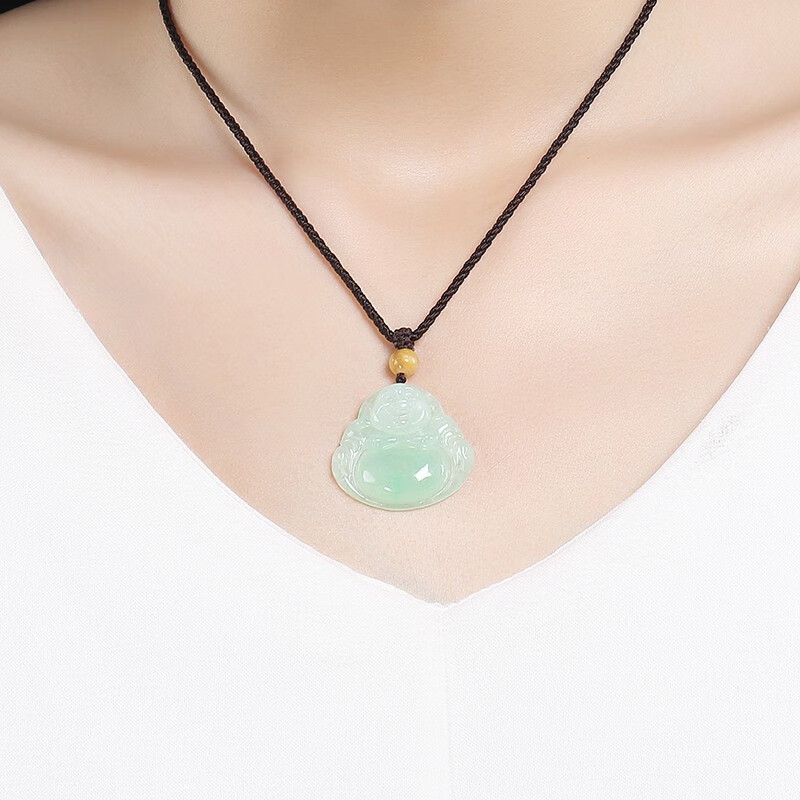 凤禧珠宝 弥勒佛翡翠吊坠