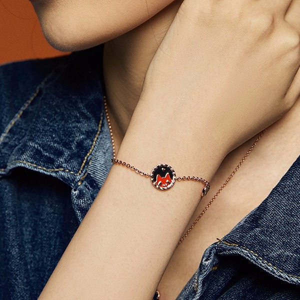 卡蒂罗 感温变色御猫手链