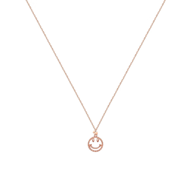 AGATHA 镂空笑脸 项链