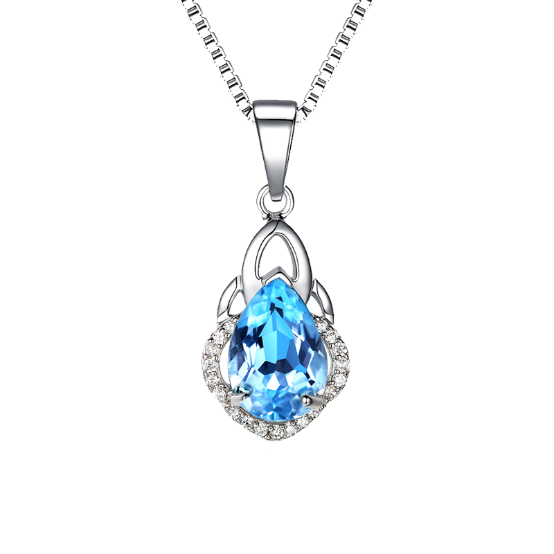 银千惠天然托帕石项链