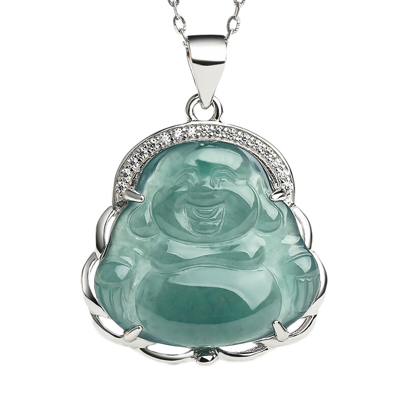 东方雅翠 S925银镶翡翠吊坠