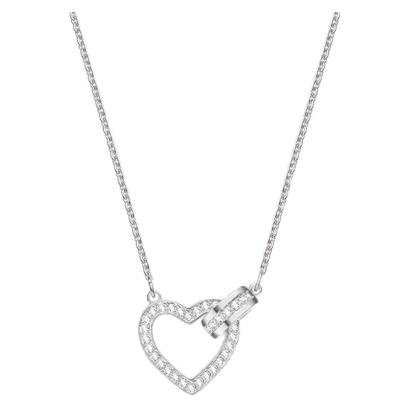 施华洛世奇 绳结爱心项链