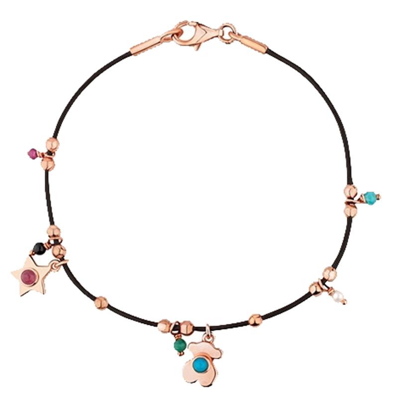 桃丝熊波西米亚风手链