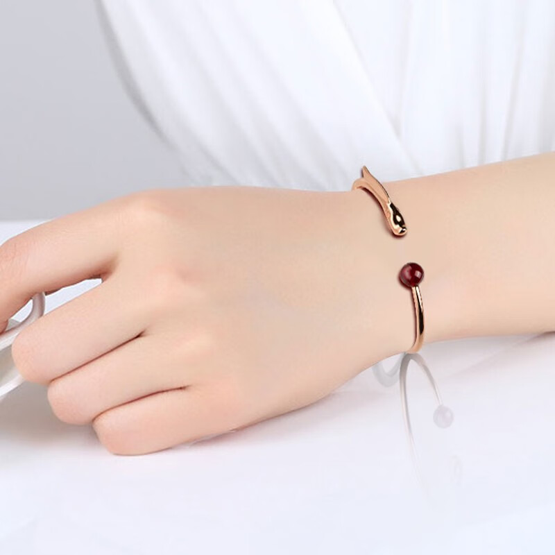 JOLEE 石榴石925银手链