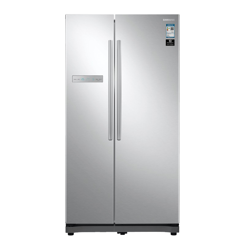 三星金属面板对开门冰箱