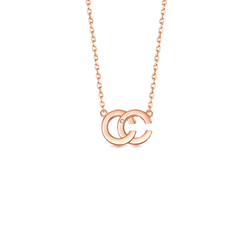 T400 双C钻石项链