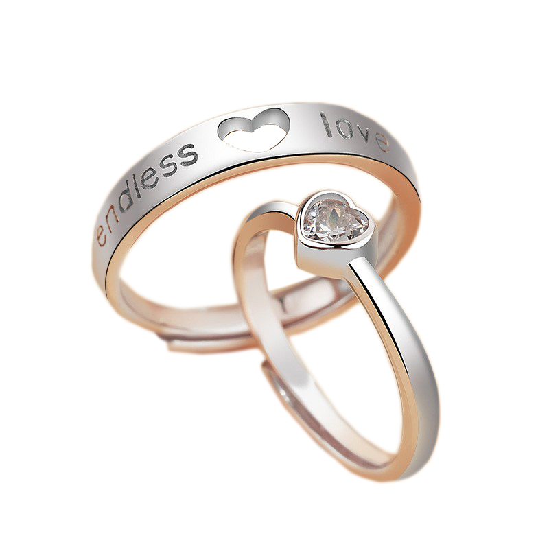 沫兰 925纯银情侣戒指