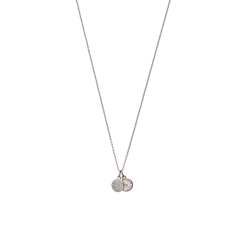 阿玛尼 圆形吊坠 项链