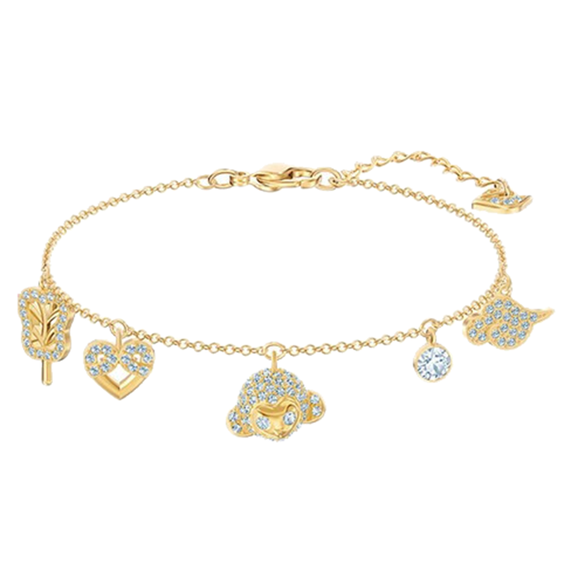 施华洛世奇镀金色手链