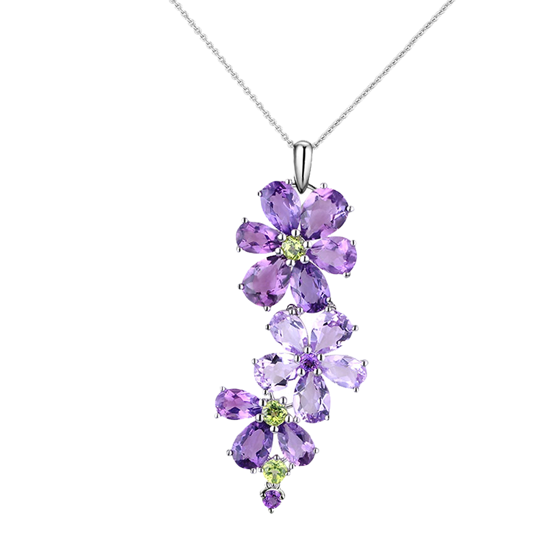 JOLEE天然紫水晶项链