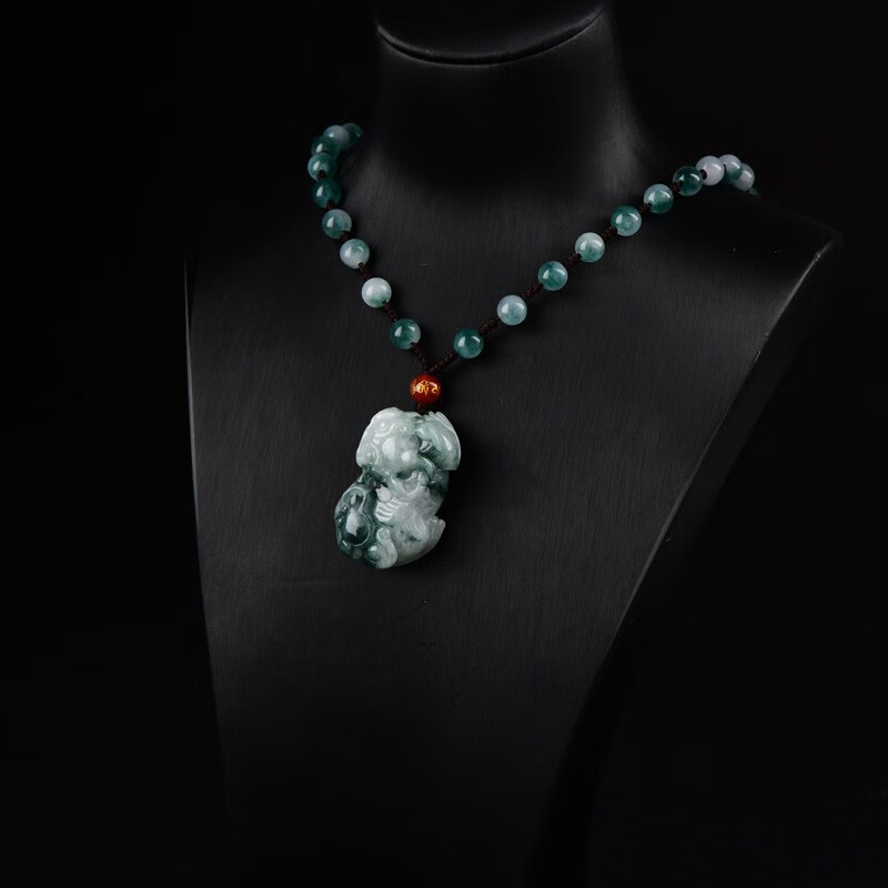 可玉可求 貔貅翡翠吊坠