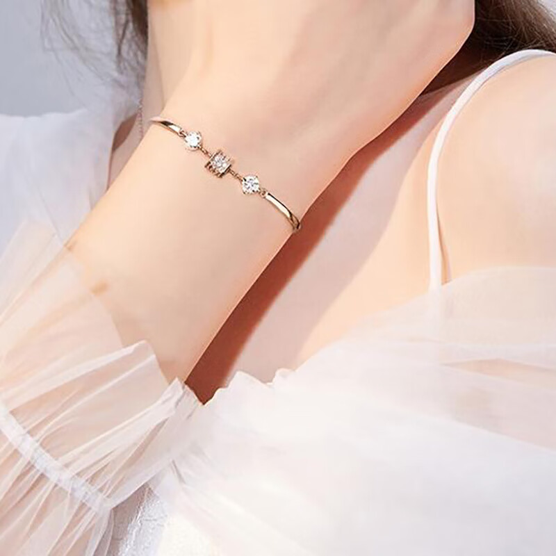 卡蒂罗 小蛮腰玫瑰金手链