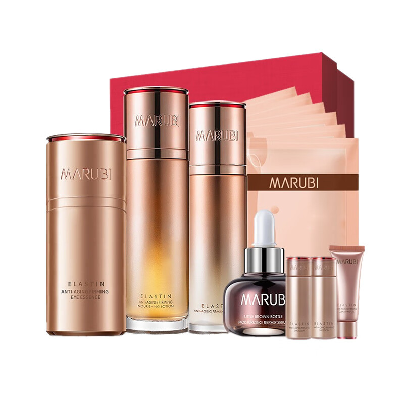 丸美蛋白凝时紧致护肤套装