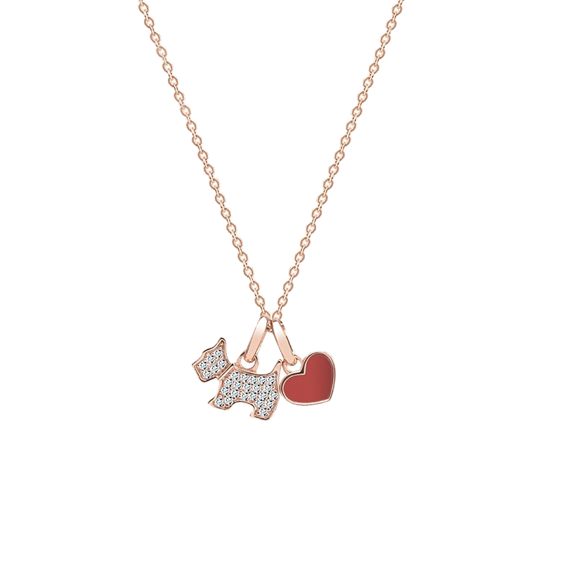 AGATHA 爱心小狗 项链