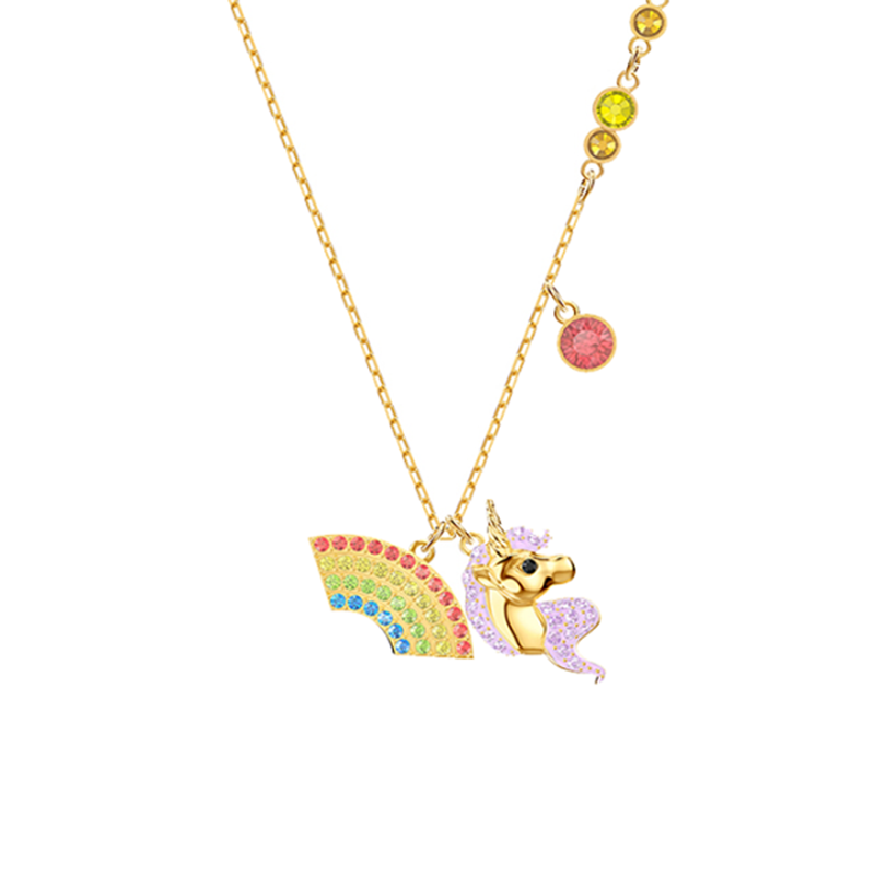 施华洛世奇 独角兽缤纷彩虹项链