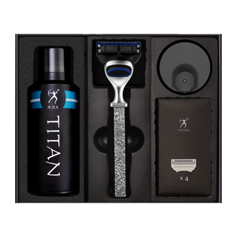 茗居阁 镀膜刀片剃须刀