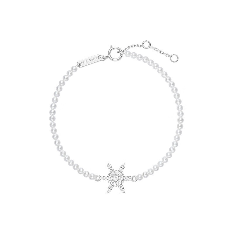何方珠宝 优雅雪花 手链