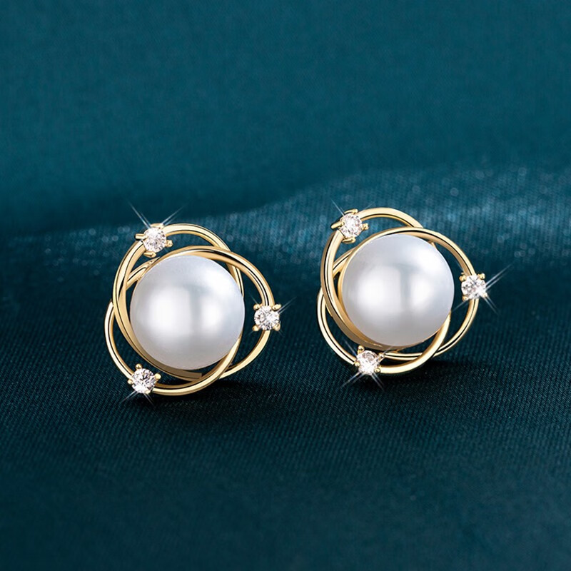 伊黛儿 气质珍珠时尚耳饰