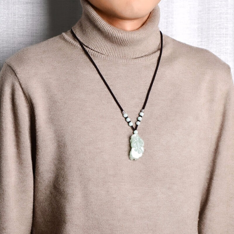 可玉可求 翡翠玉貔貅吊坠