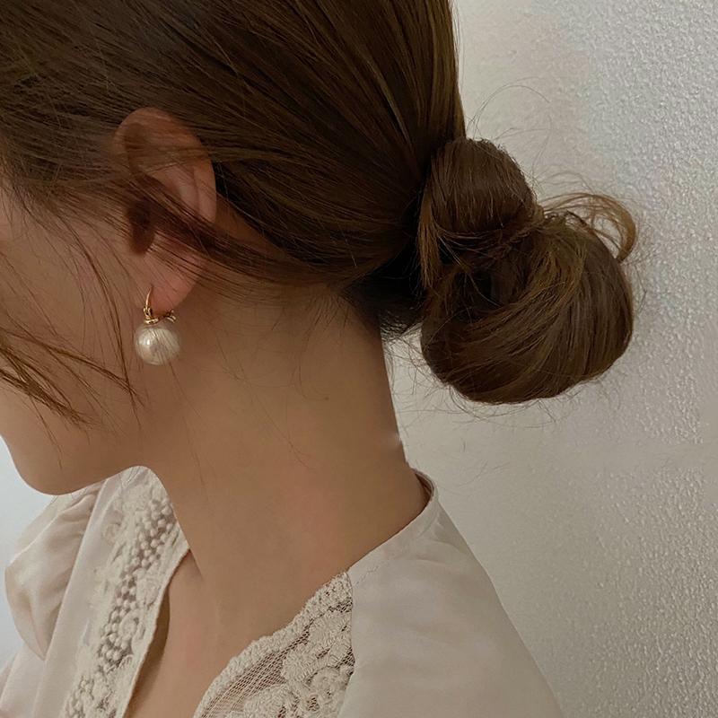 晓色 复古珍珠耳环