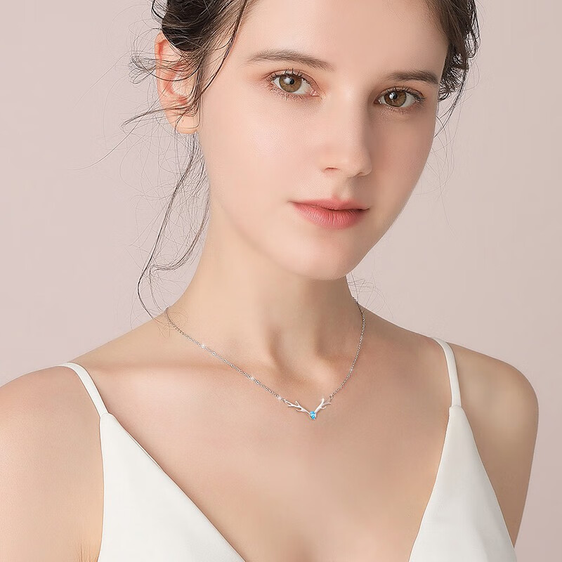 I&U 999足银小鹿项链