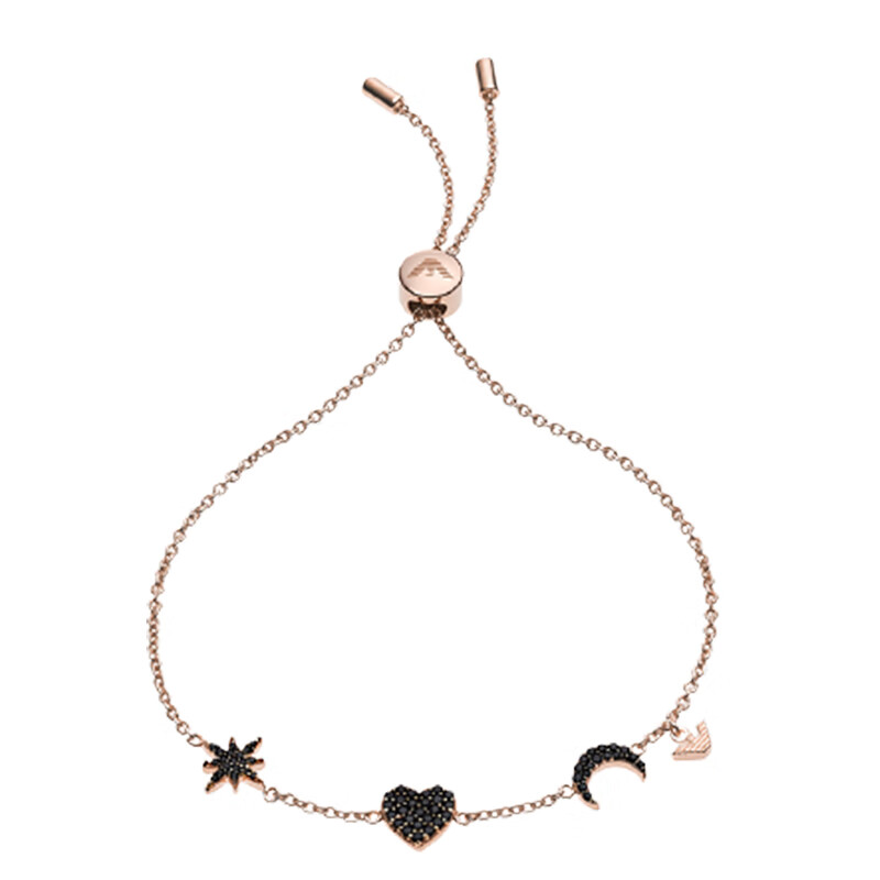 阿玛尼 星星吊坠银手链