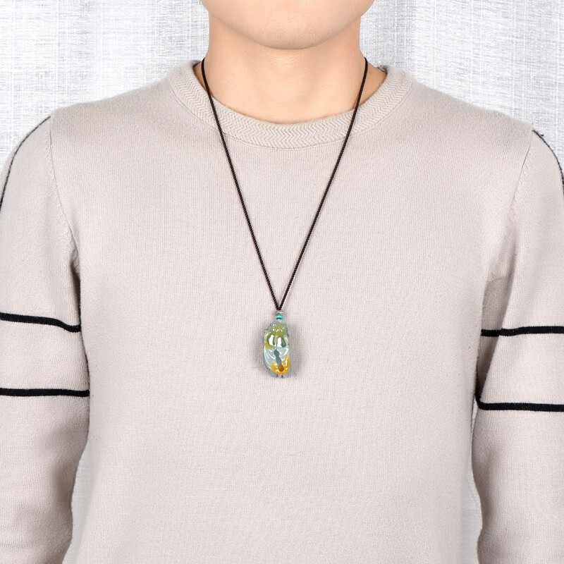 千载一玉 男士貔貅玉坠