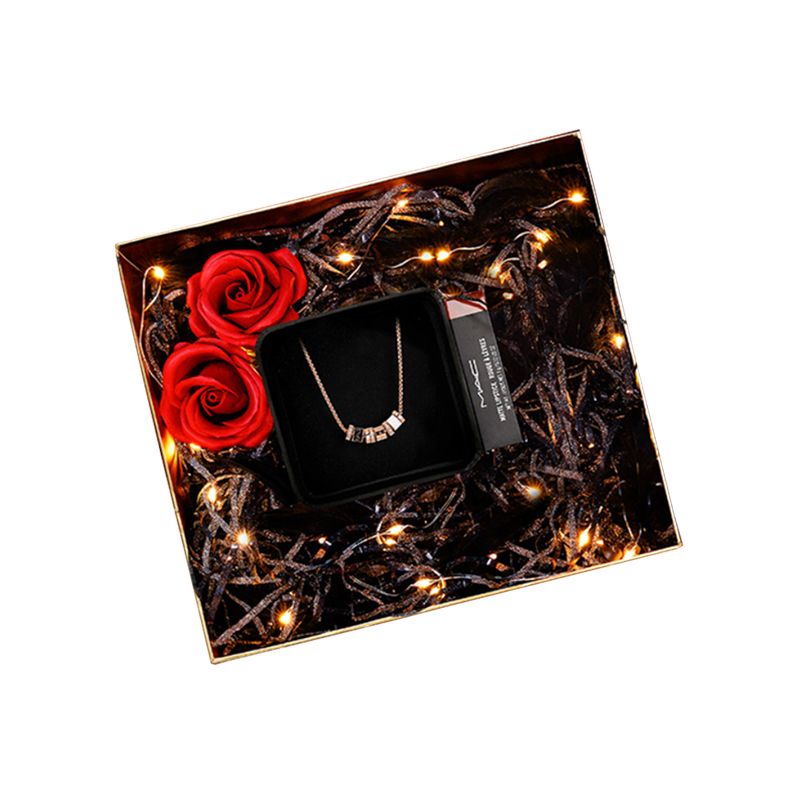 阿玛尼 玫瑰金色 项链