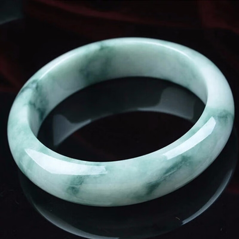 佳媛玉业 窄版天然翡翠手镯