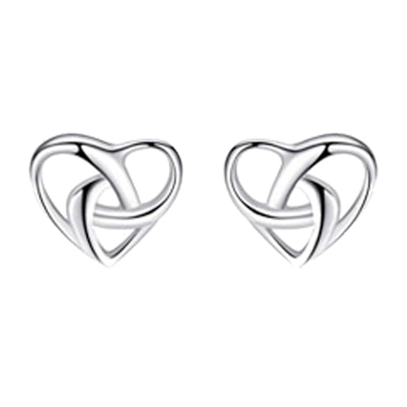 缔晶纯银简约耳饰