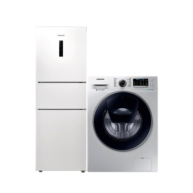 三星 泡泡净洗冰箱洗衣机套装