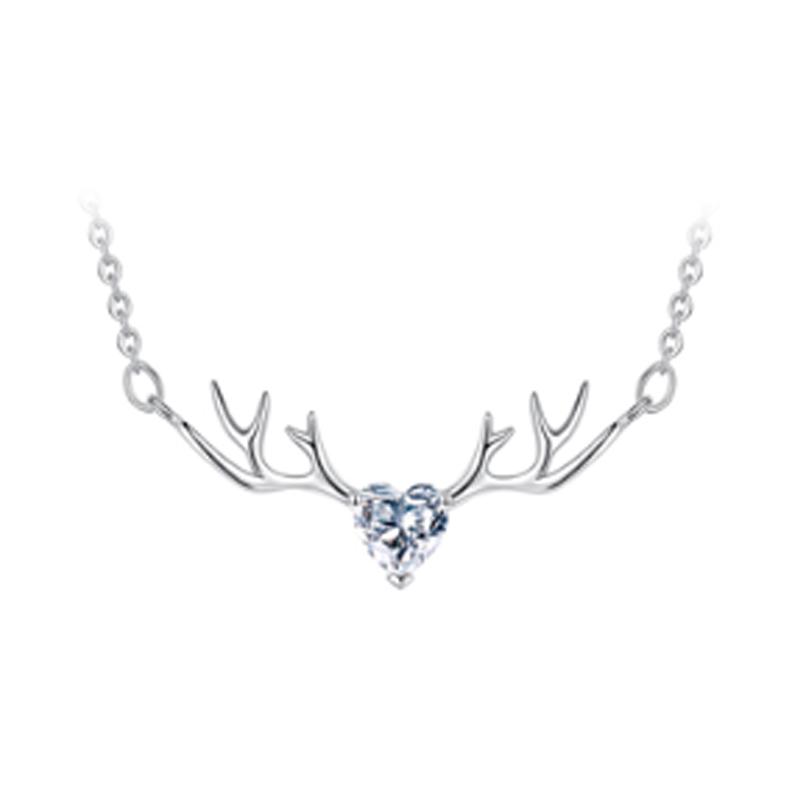 建禄 麋鹿角锁骨项链