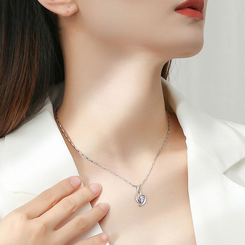 唯一 纯银精美项链